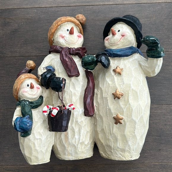 ✨Host Pick✨Holiday Snowman Family, Christmas Decor Wooden Winter Ornament - Picture 3 of 9